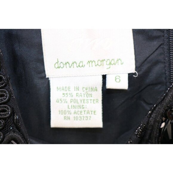 Donna Morgan Beaded Sequins Fit & Flare Dress-Sparkles-6-Pockets-New w/Tags - Picture 9 of 16